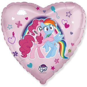Balon foliowy „My Little Pony, Kucyki Pony - Uścisk”, 45 cm (18 cali)