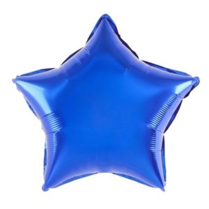 Balon foliowy gwiazda, chabrowy, 45 cm (18 cali)