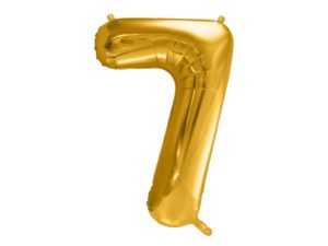 Balon foliowy "cyfra 7", złota, 100 cm