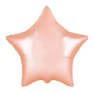 Balon foliowy gwiazda, różowe złoto, 45 cm (18 cali)