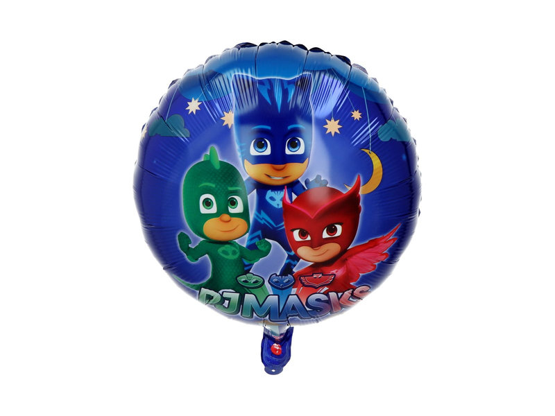 Balon foliowy "PJ Masks - Pidżamersi, okrągły", 45 cm (18 cali)