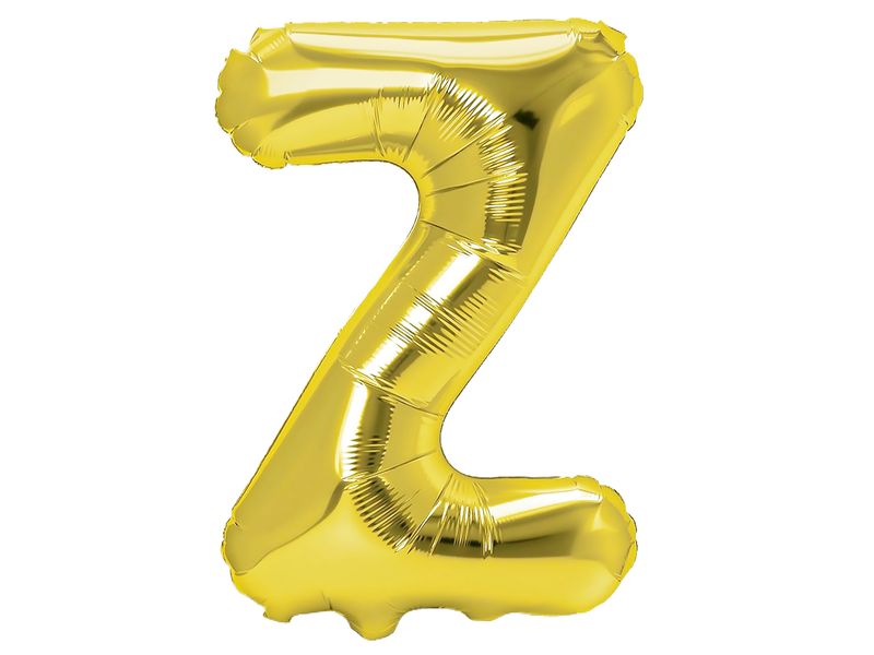 Balon foliowy „litera Z”, złota, 40 cm