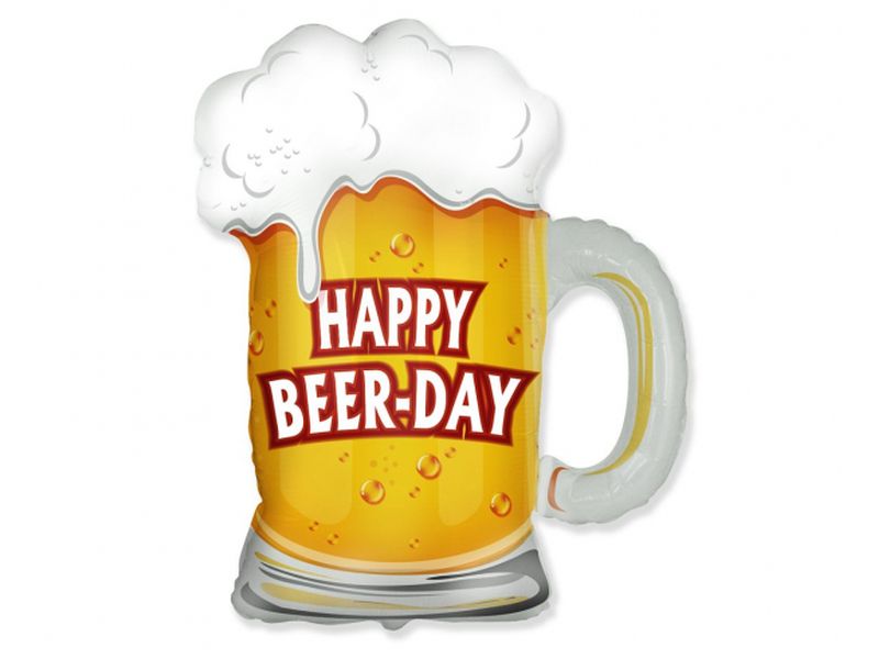 Balon foliowy "Kufel Happy Beer-Day", 24 cale