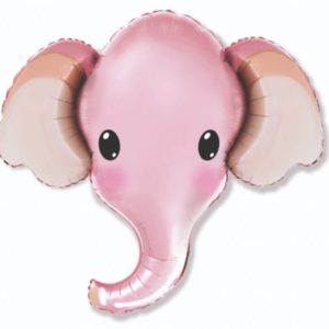 Balon foliowy "Słonik", różowy, 24 cale