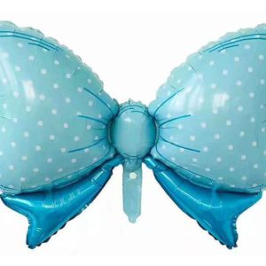 Balon foliowy "Kokardka", niebieska, 60 cm x 90 cm