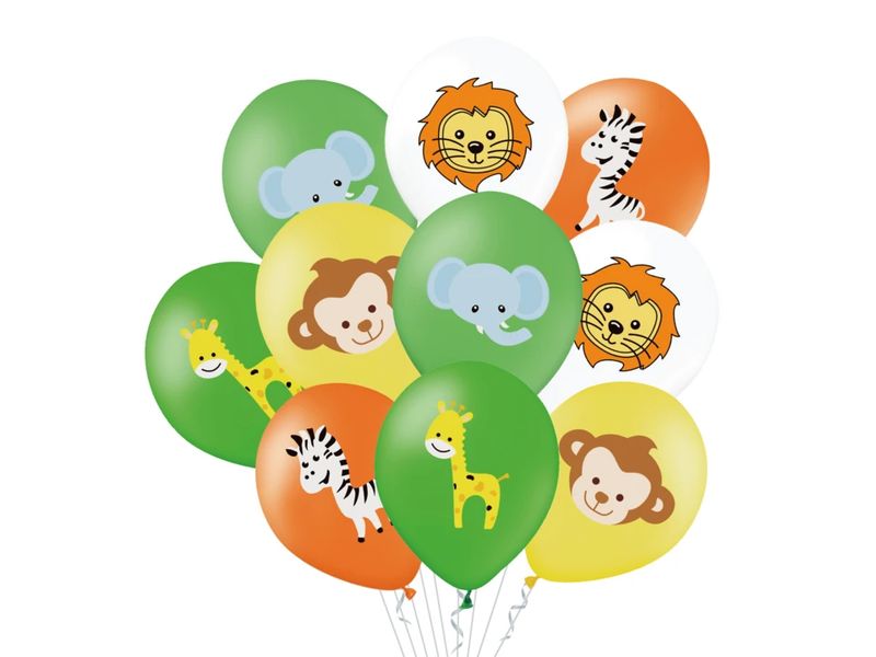 Zestaw balonów "Zwierzątka", kolor mix, 12 cali, 10 szt.
