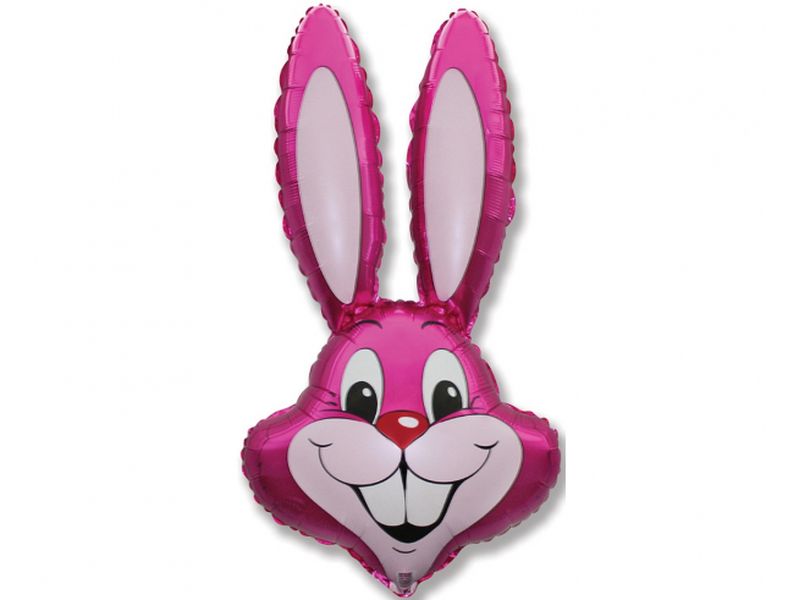 Balon foliowy "Królik", różowy, 24 cale