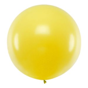 Balon okrągły, 36 cali, Pastel Yellow