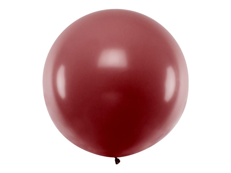 Balon okrągły, 36 cali, Pastel Burgundy