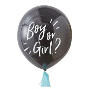 Balon foliowy, „Boy or Girl”, niebieski, 36 cali