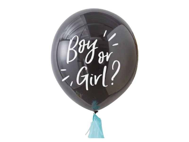 Balon foliowy, „Boy or Girl”, niebieski, 36 cali