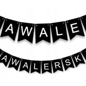 Baner na Wieczór Kawalerski, czarny