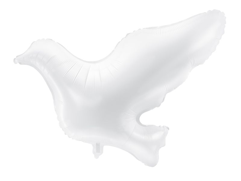 Balon foliowy "Gołąb" na Komunię Świętą, biały, 77 cm x 66 cm