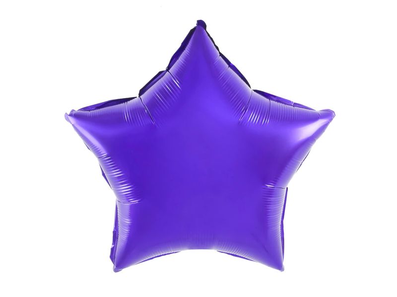 Balon foliowy gwiazda, fioletowy, 45 cm (18 cali)