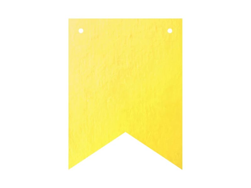 Baner DIY, 16 cm, złoty