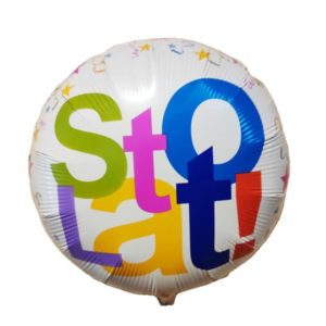 Balon foliowy "Sto Lat", 45 cm (18 cali) [1685]