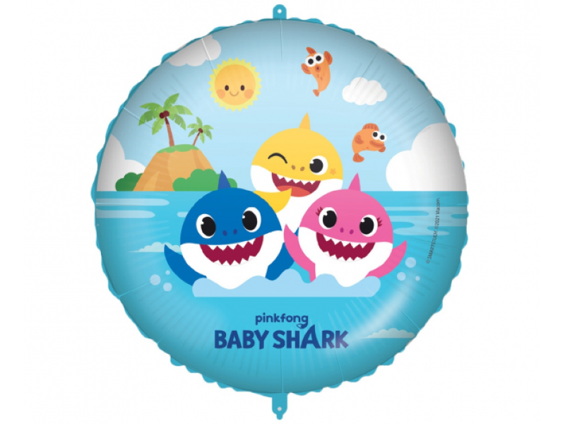 Balon foliowy, „Baby Shark: Fun in the sun”, 45 cm (18 cali)