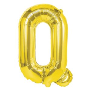 Balon foliowy „litera Q”, złota, 40 cm