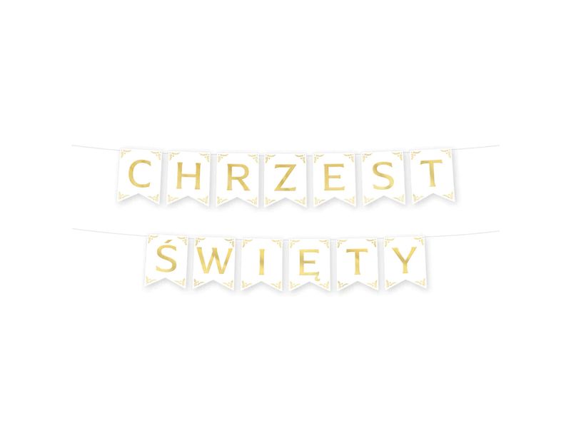 Baner na Chrzest Święty, flagi, 160 cm, złoty