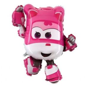 Balon foliowy "Super Wings: Dizzi", różowy, 24 cale