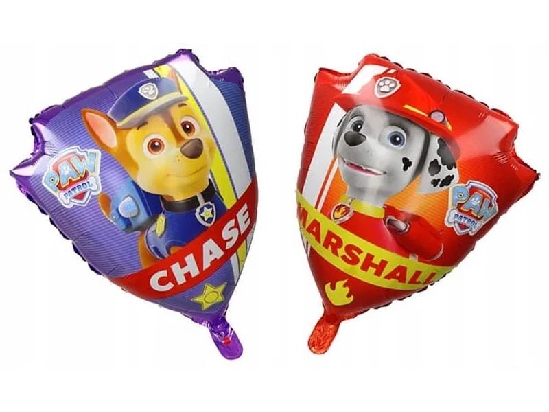 Balon foliowy „Psi Patrol (Paw Patrol), Dwustronna odznaka”, 22 cale