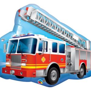 Balon foliowy "Wóz strażacki, Red Fire Truck", 36 cale