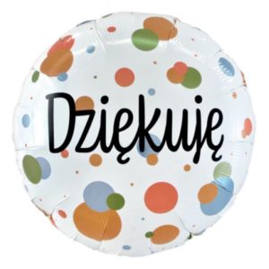 Balon foliowy „Dziękuję”, 45 cm (18 cali)