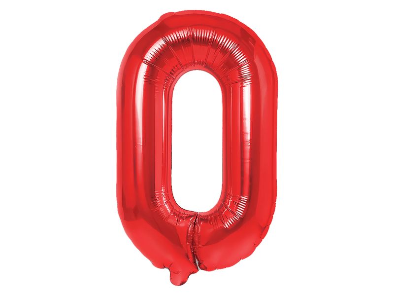 Balon foliowy „litera O”, czerwona, 40 cm