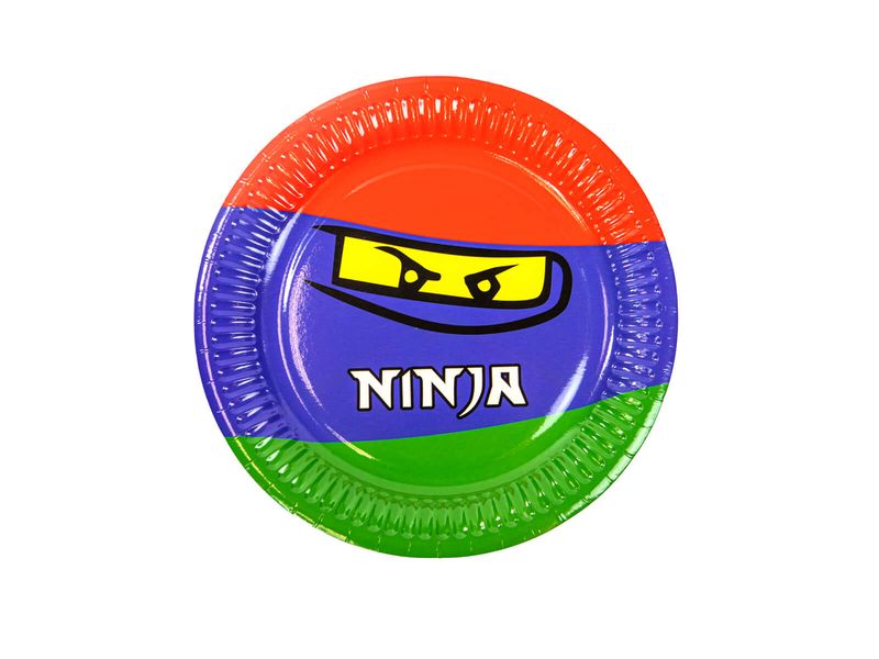 Talerzyki, Ninja, 18 cm, 6 szt.
