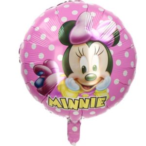 Balon foliowy „Myszka Minnie”, różowa, 45 cm (18 cali)