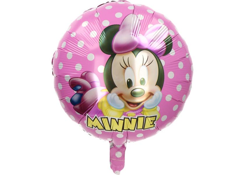 Balon foliowy „Myszka Minnie”, różowa, 45 cm (18 cali)