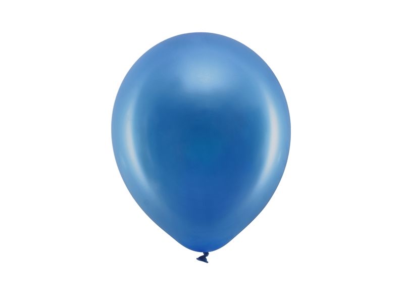 Balony lateksowe "Rainbow" metaliczne, granatowe, 23 cm (10 cali), 100 szt.