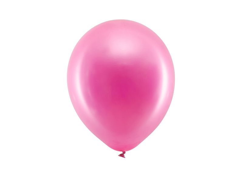 Balony lateksowe "Rainbow" metaliczne, fuksja, 23 cm (10 cali), 100 szt.