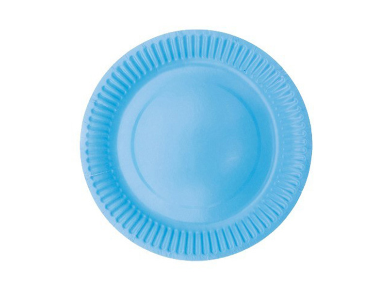 Talerzyki, jednokolorowe VP, niebieskie, 18 cm, 6 szt.