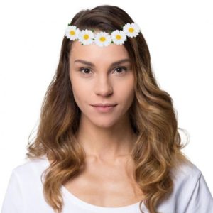 Wianek na głowę, Stokrotka, biały