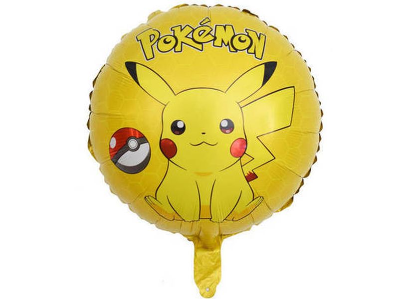 Balon foliowy „Pokemon - Pikachu”, żółty, 45 cm (18 cali)