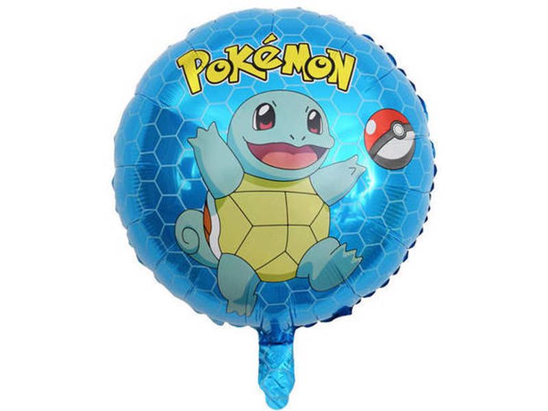Balon foliowy „Pokemon - Squirtle”, niebieski, 45 cm (18 cali)