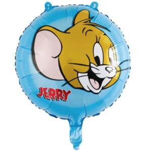 Balon foliowy „Tom i Jerry - Mysz Jerry”, niebieski, 45 cm (18 cali)