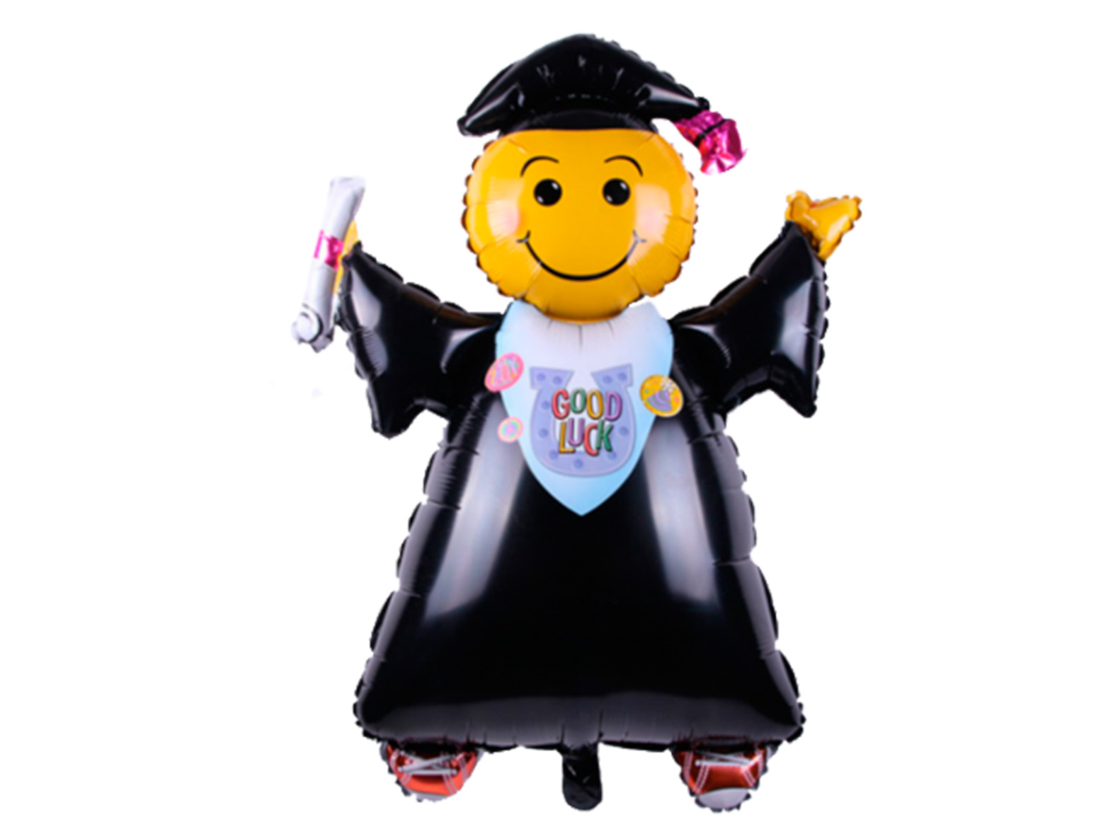 Balon foliowy "Emotka (Gratulacje)", 72 cm x 102 cm