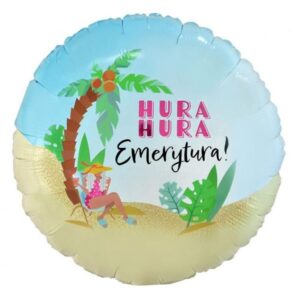 Balon foliowy „Hura Hura Emerytura”, 45 cm (18 cali)