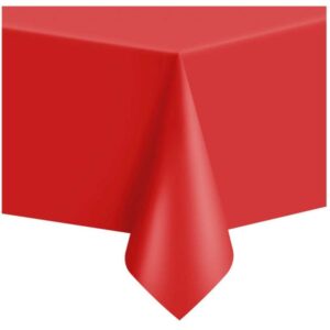 Obrus foliowy, czerwony, 137 cm x 274 cm