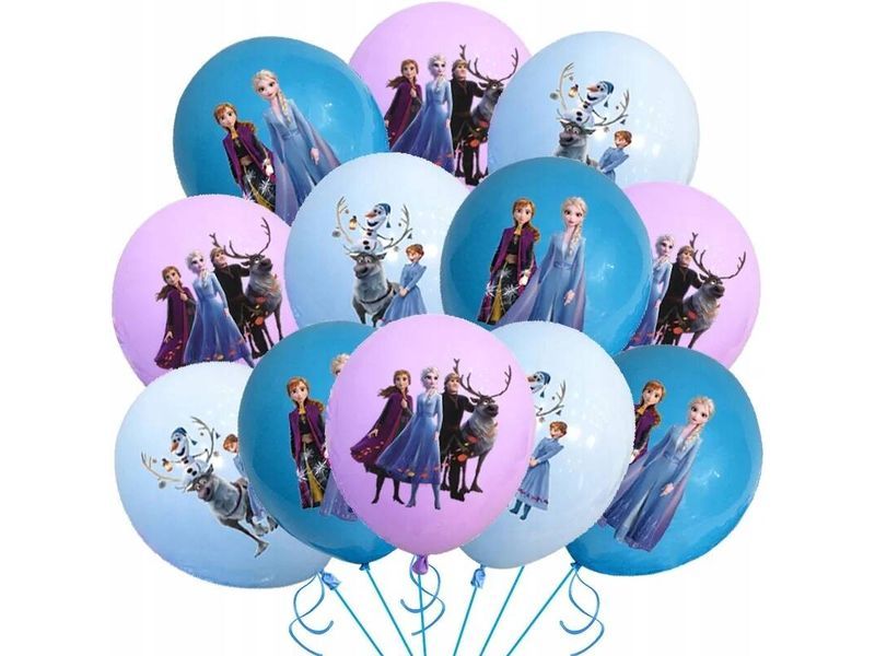 Zestaw balonów "Kraina Lodu (Frozen)", 12 cali, 12 szt.