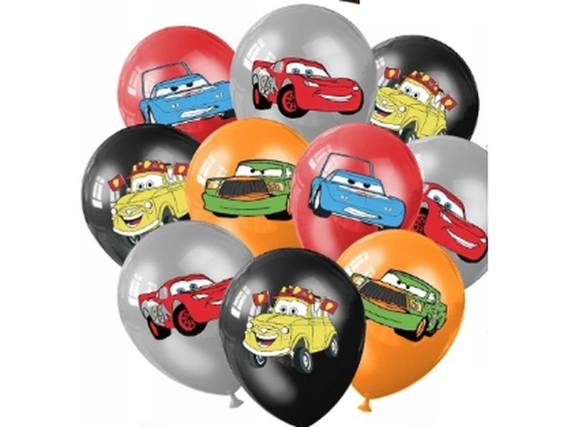 Zestaw balonów "Auta (Cars)", 12 cali, 12 szt.