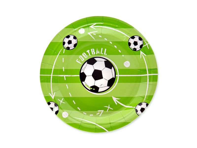 Talerzyki, Piłka nożna (Football), 18 cm, 6 szt.