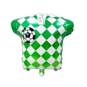 Balon foliowy "Football - piłka nożna (koszulka)", czarna, 49 cm x 54 cm