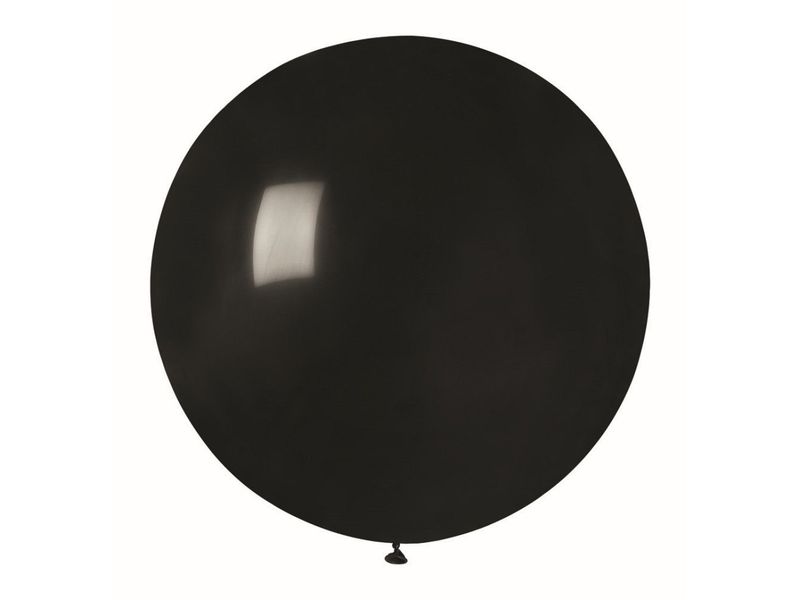 Balon lateksowy, pastelowy, czarny, 18 cali (45 cm), 2 szt.