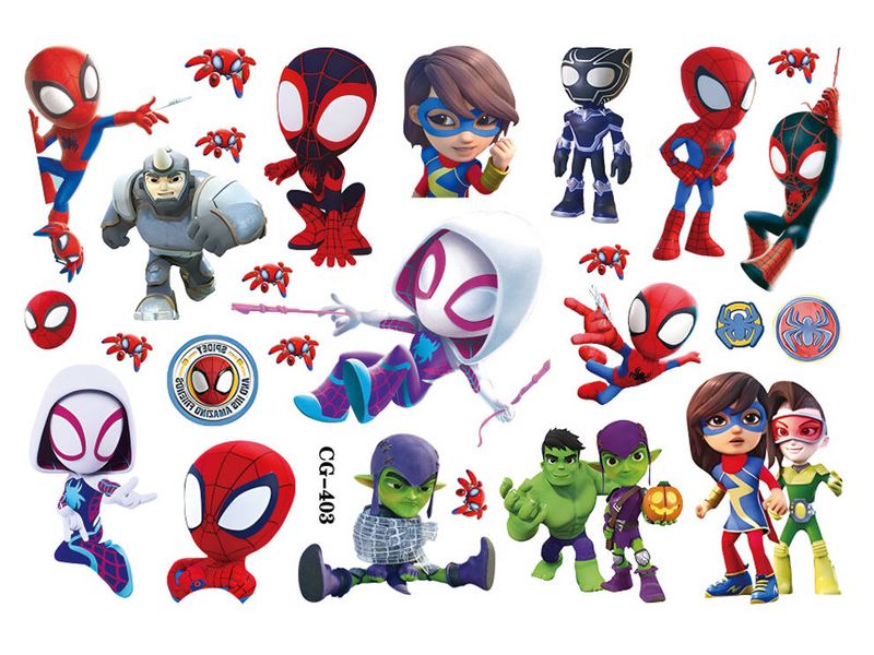 Tatuaże zmywalne, UA, CG403, Spidey