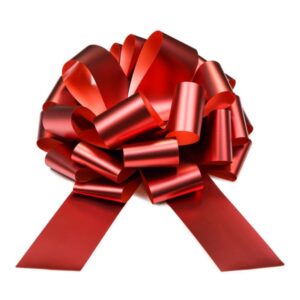 Kokarda dekoracyjna, DIY, czerwony, 30 cm