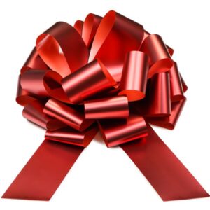 Kokarda dekoracyjna, DIY, czerwony, 40 cm