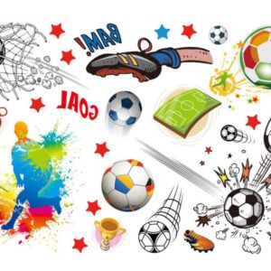 Tatuaże zmywalne, UA, CG307, Piłka nożna (Football, Goal) ver 2